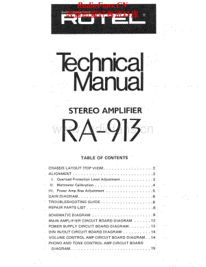 Rotel-RA913-int-sm维修电路原理图.pdf