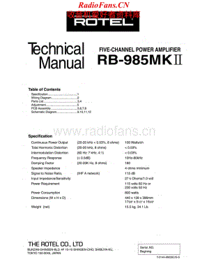 Rotel-RB985MKII-pwr-sm维修电路原理图.pdf