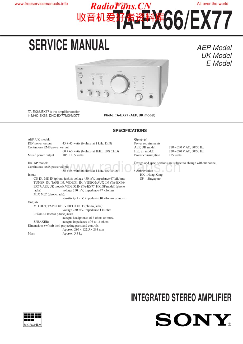 Sony-TAEX66-int-sm维修电路原理图.pdf_第1页
