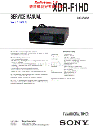 Sony-XDRF1HD-tun-sm维修电路原理图.pdf