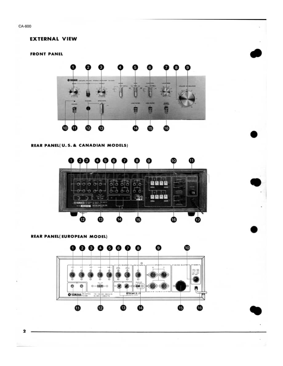 Yamaha-CA600-int-sm维修电路原理图.pdf_第3页