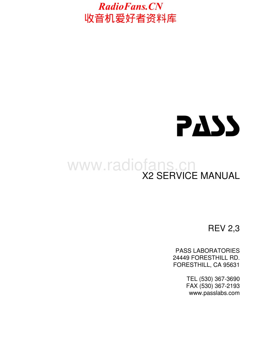PassLabs-X2-pre-sm维修电路原理图.pdf_第1页