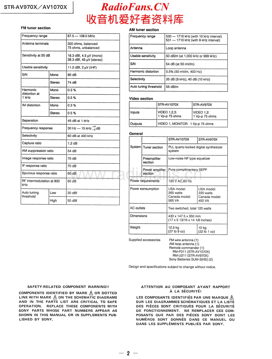 Sony-STRRAV970X-rec-sm维修电路原理图.pdf_第2页