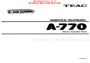 Teac-A770-tape-sm维修电路原理图.pdf