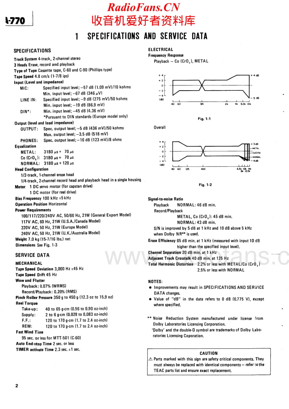Teac-A770-tape-sm维修电路原理图.pdf_第2页