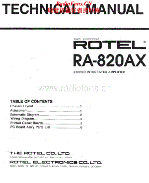 Rotel-RA820AX-int-sm维修电路原理图.pdf