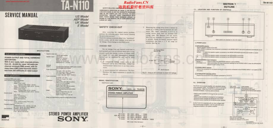 Sony-TAN110-pwr-sm维修电路原理图.pdf_第1页
