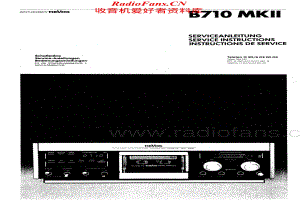 Revox-B710MKll-tape-sm维修电路原理图.pdf