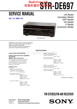 Sony-STRDE697-rec-sm维修电路原理图.pdf