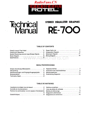 Rotel-RE700-eq-sm维修电路原理图.pdf