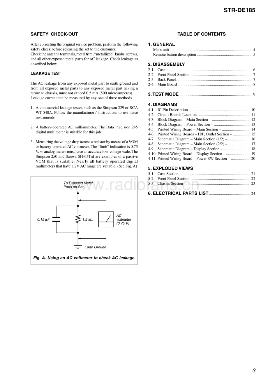 Sony-STRDE185-rec-sm维修电路原理图.pdf_第3页
