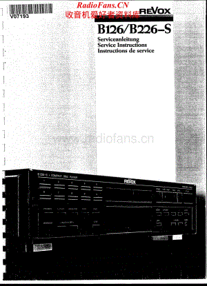 Revox-B226-cd-sm维修电路原理图.pdf