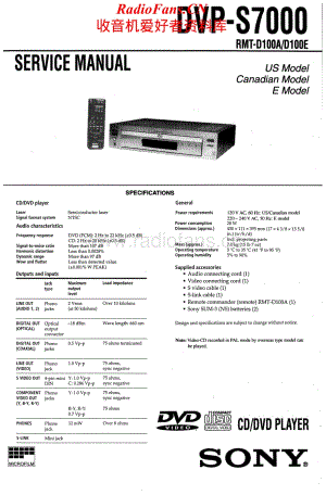 Sony-DVPS7000-dvd-sm维修电路原理图.pdf