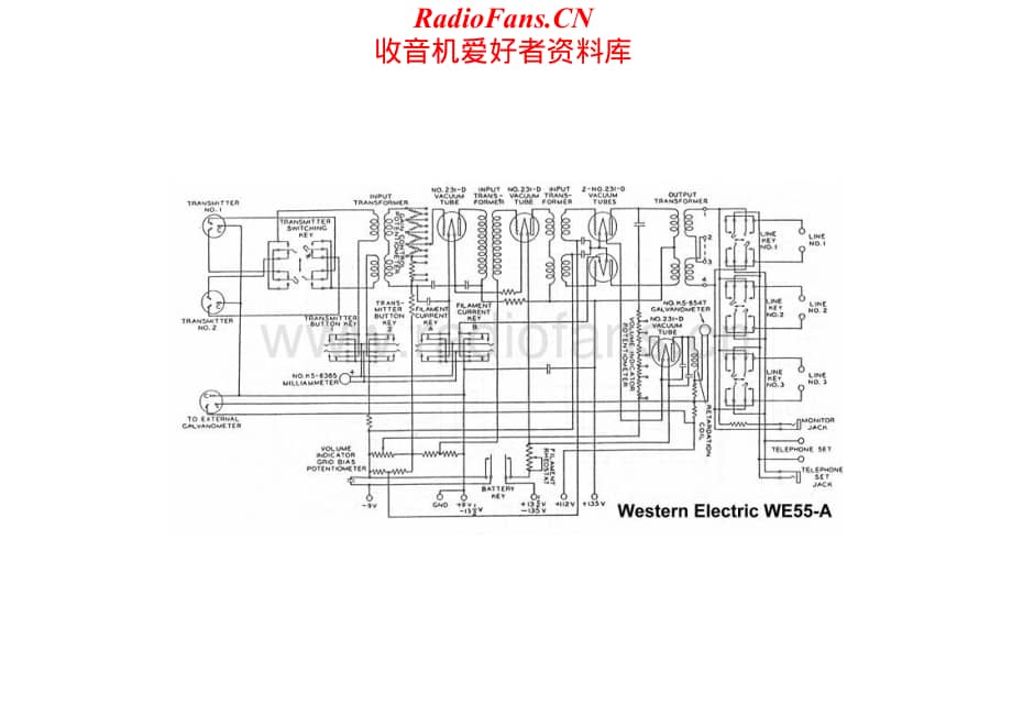 WesternElectric-WE55A-amp-sch维修电路原理图.pdf_第1页