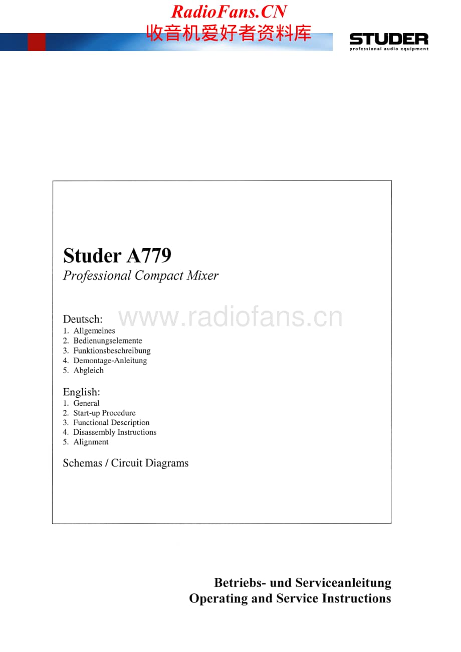 Studer-A779-mix-sm维修电路原理图.pdf_第1页