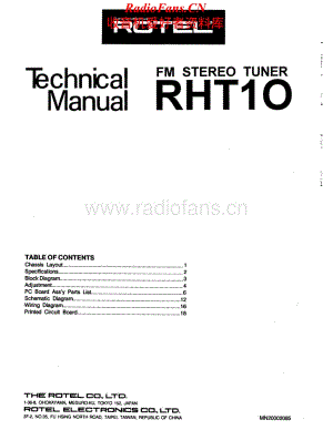 Rotel-RHT10-tun-sm维修电路原理图.pdf