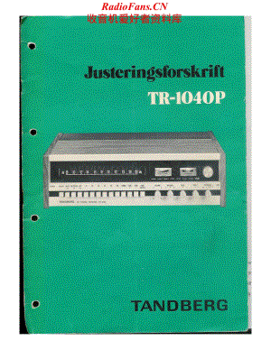 Tandberg-TR1040P-rec-sm维修电路原理图.pdf