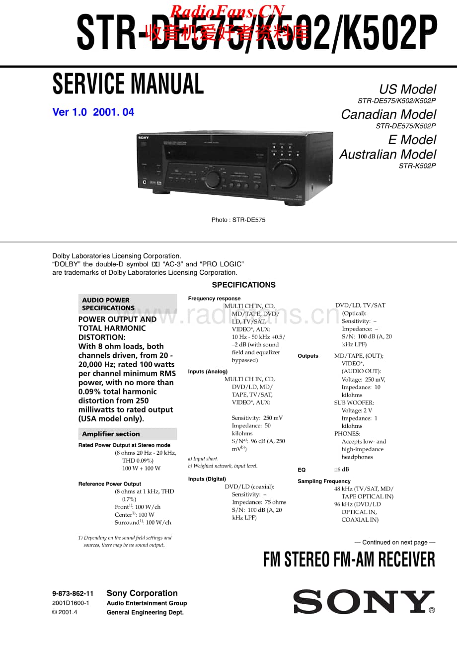 Sony-STRK502P-rec-sm维修电路原理图.pdf_第1页