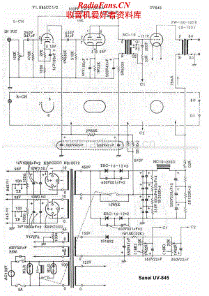 Sanei-UV845-pwr-sch维修电路原理图.pdf