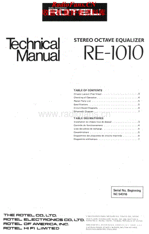 Rotel-RE1010-eq-sm维修电路原理图.pdf