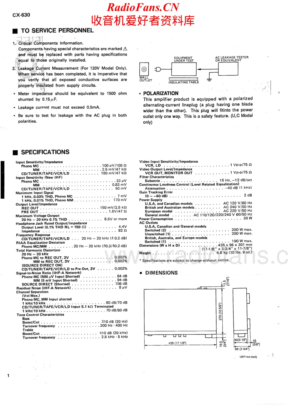 Yamaha-CX630-pre-sm维修电路原理图.pdf_第2页