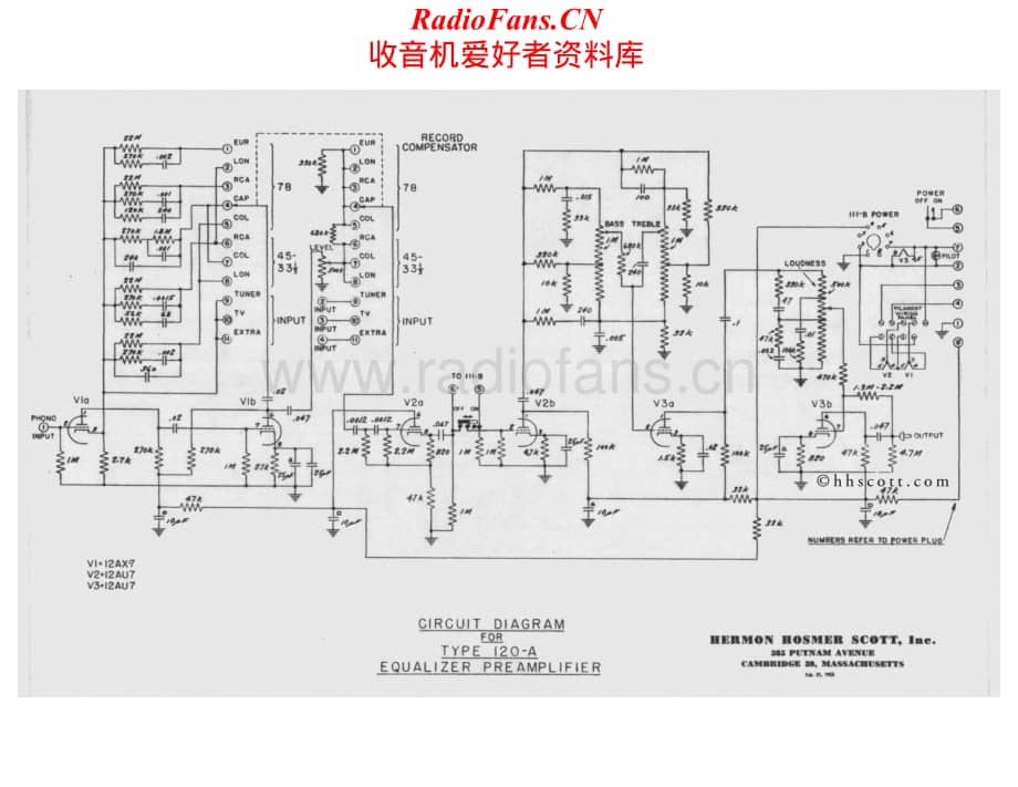 Scott-120A-pre-sch维修电路原理图.pdf_第1页