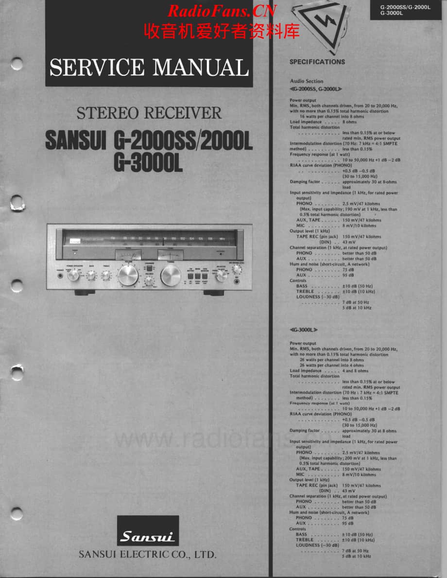 Sansui-G2000SS-rec-sm维修电路原理图.pdf_第1页