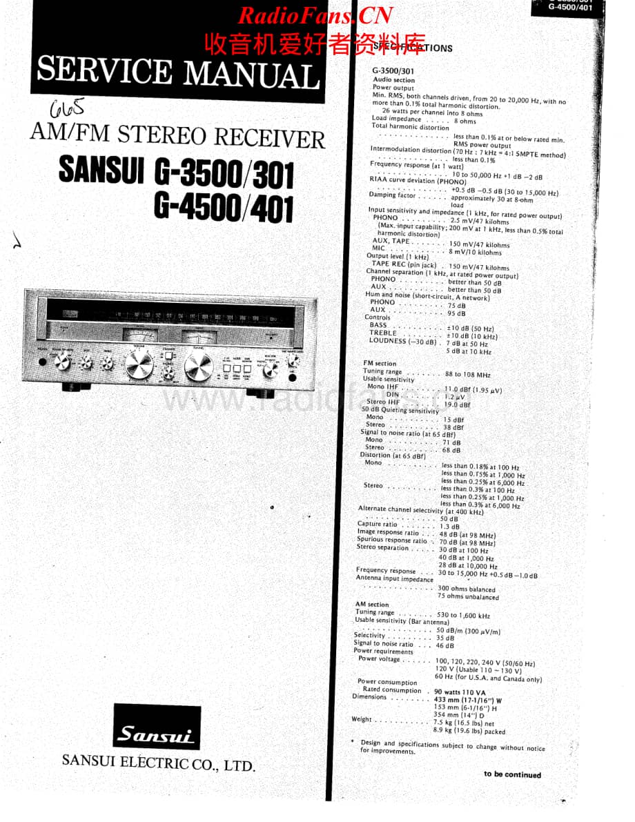 Sansui-G4500-rec-sm维修电路原理图.pdf_第1页