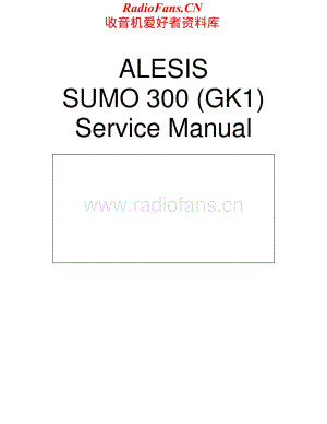Sumo-Alesis300GK1-pwrmix-sm维修电路原理图.pdf