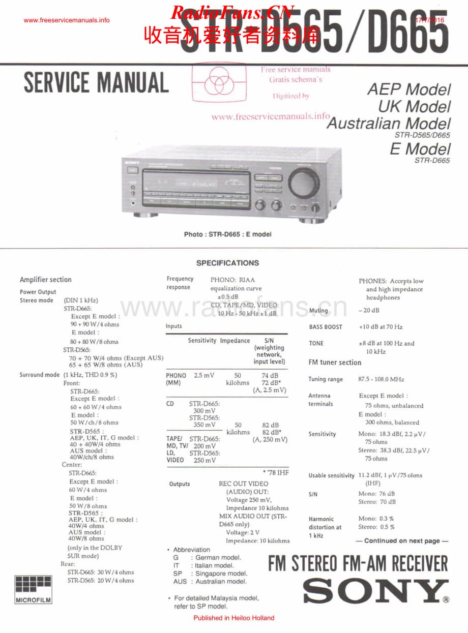 Sony-STRD665-rec-sm维修电路原理图.pdf_第1页