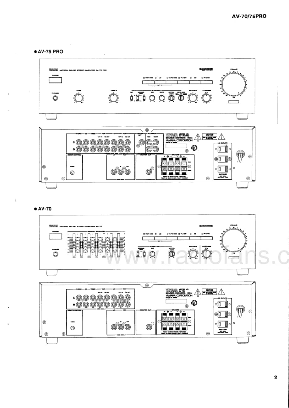 Yamaha-AV70-int-sm维修电路原理图.pdf_第3页