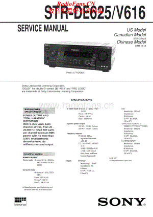 Sony-STRDE625-rec-sm维修电路原理图.pdf