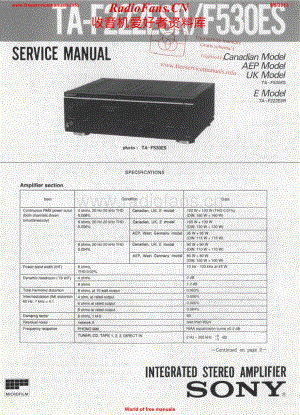 Sony-TAF530ES-int-sm维修电路原理图.pdf