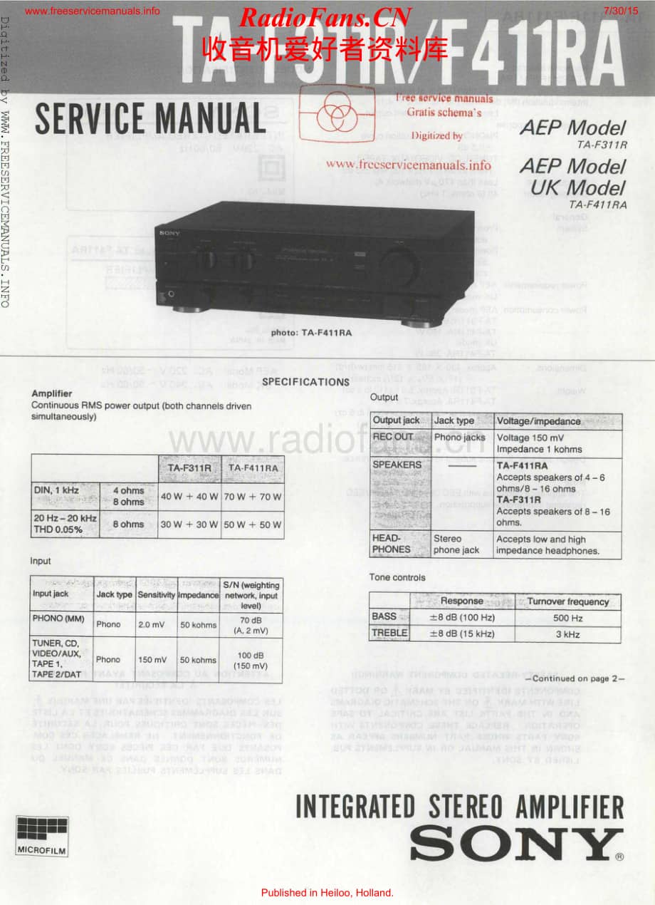 Sony-TAF311R-int-sm维修电路原理图.pdf_第1页