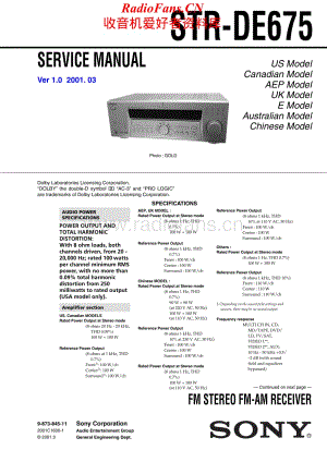 Sony-STRDE675-rec-sm维修电路原理图.pdf