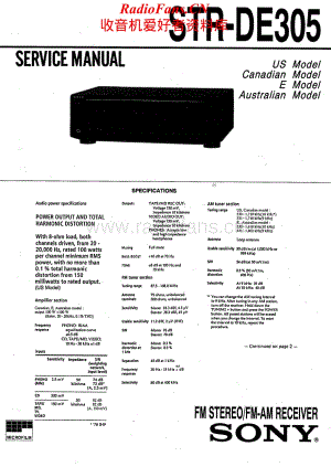 Sony-STRDE305-rec-sm维修电路原理图.pdf