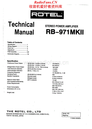 Rotel-RB971MKII-pwr-sm维修电路原理图.pdf