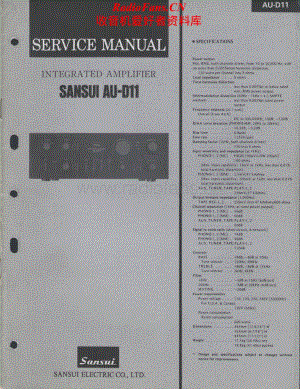 Sansui-AUD11-int-sm维修电路原理图.pdf
