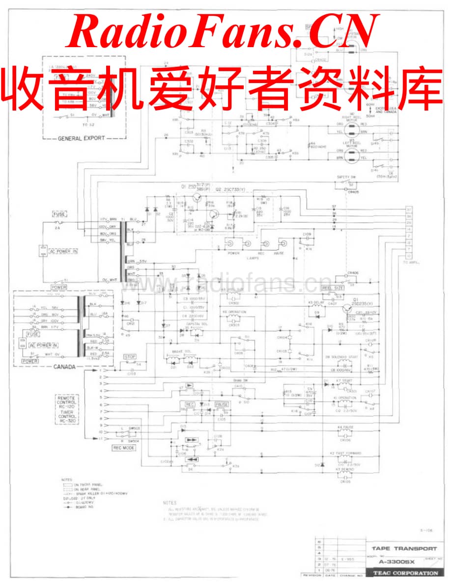 Teac-A3300SX-tape-sch维修电路原理图.pdf_第1页