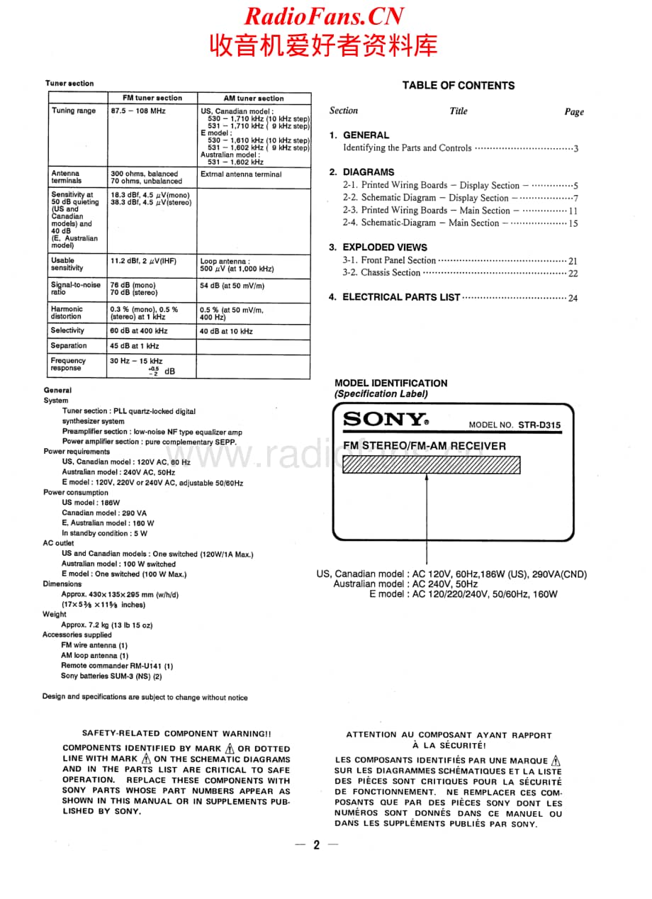 Sony-STRD315-rec-sm维修电路原理图.pdf_第2页