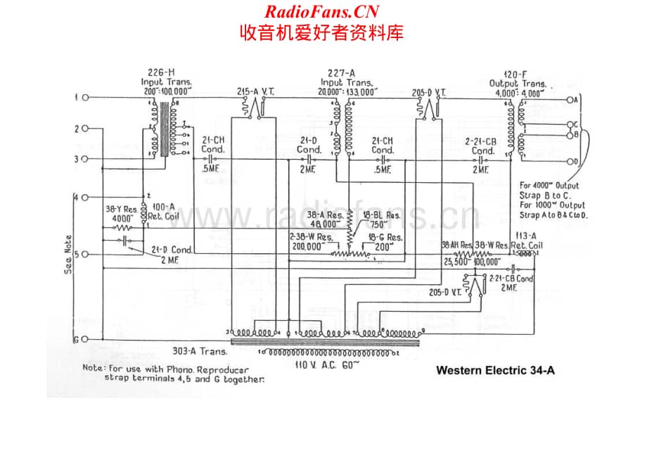 WesternElectric-WE34A-amp-sch维修电路原理图.pdf_第1页