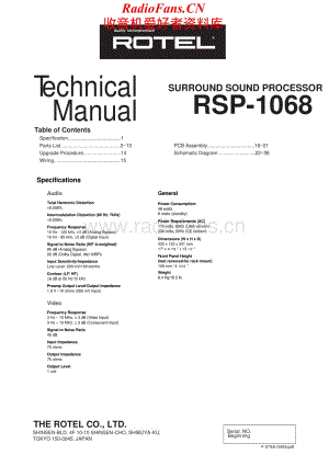 Rotel-RSP1068-avr-sm维修电路原理图.pdf