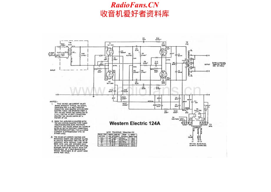 WesternElectric-WE124A-amp-sch维修电路原理图.pdf_第1页