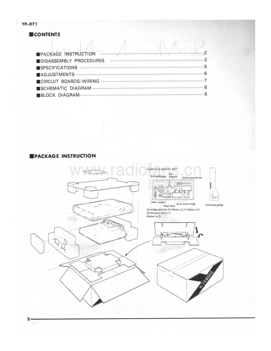 YAMAHA yp-d71-sm 维修电路原理图.pdf_第2页