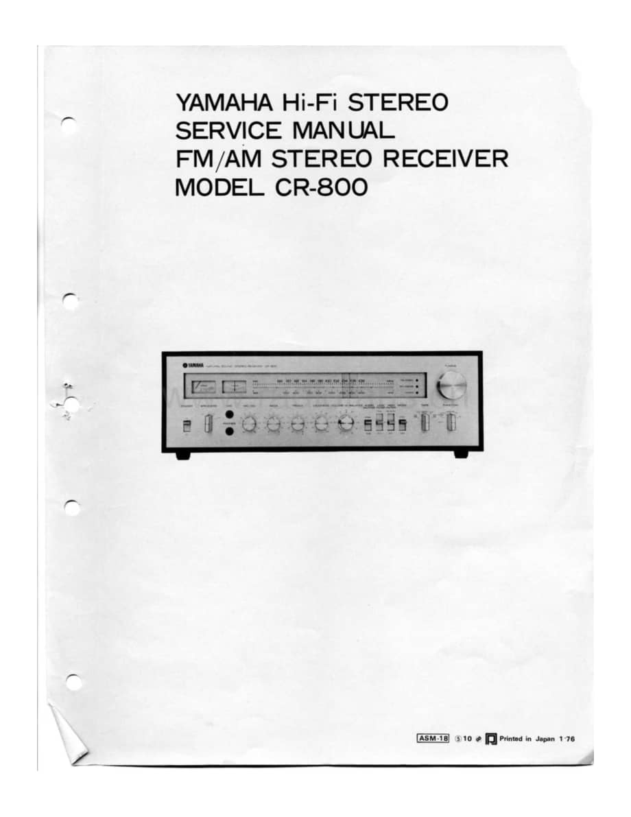 YAMAHA cr-800-sm 维修电路原理图.pdf_第1页