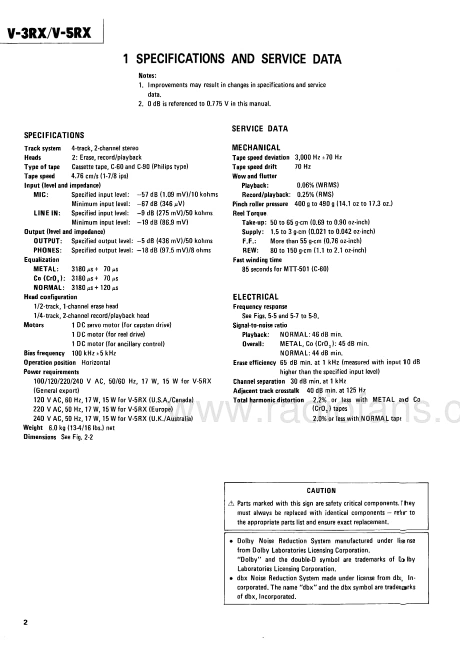teac V-3RX_5RX 维修电路原理图.pdf_第2页