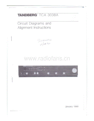 tandberg tca-3038a-s 维修电路原理图.pdf