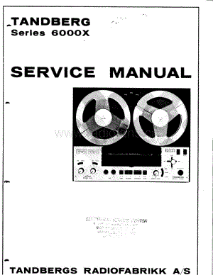 tandberg 6000 x-servicemanual 维修电路原理图.PDF