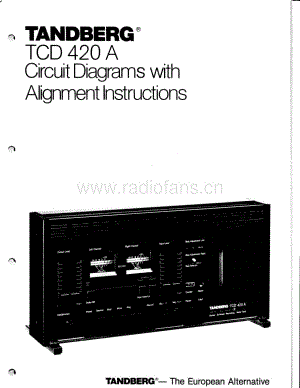 tandberg tcd-420a-circ-alignm 维修电路原理图.PDF