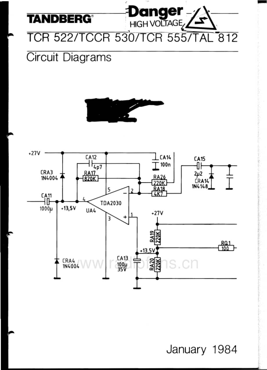 tandberg tal-812-s 维修电路原理图.pdf_第1页